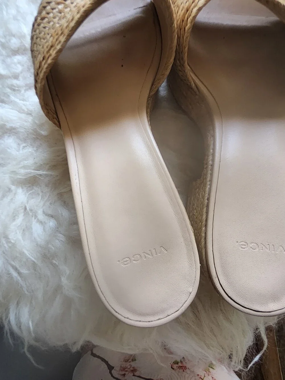 VINCE Platform Slide Sandals
